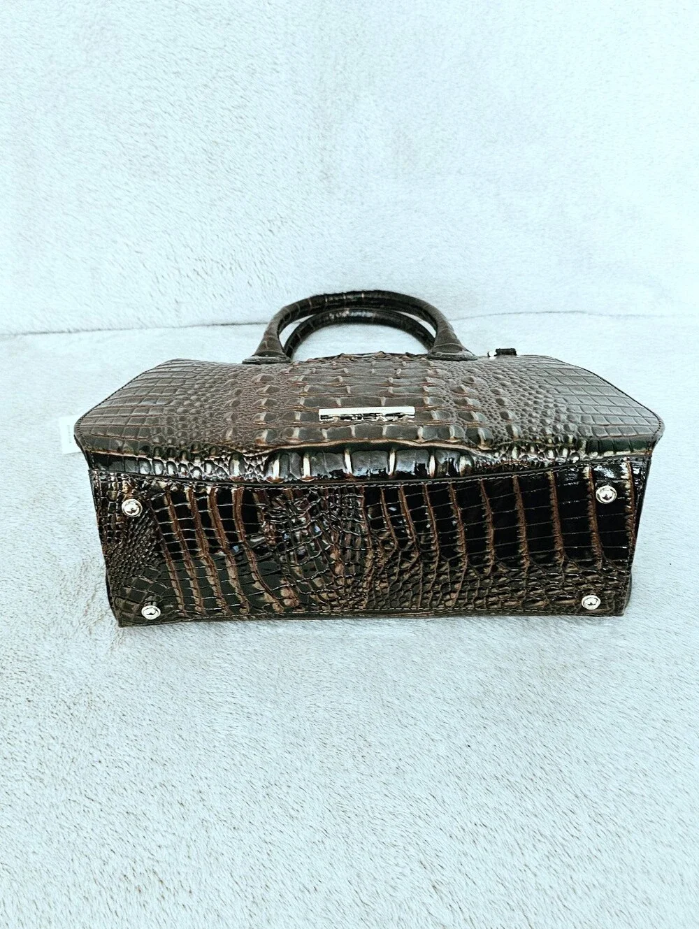 NWT Brahmin CHOCOLATE Rosetta w/Cordelia Wallet